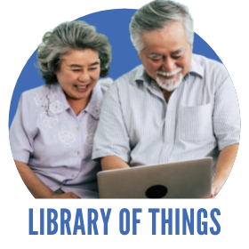 Library of Things, image of an older couple looking at a laptop