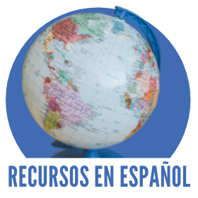 Recursos en Espanol, image of a globe