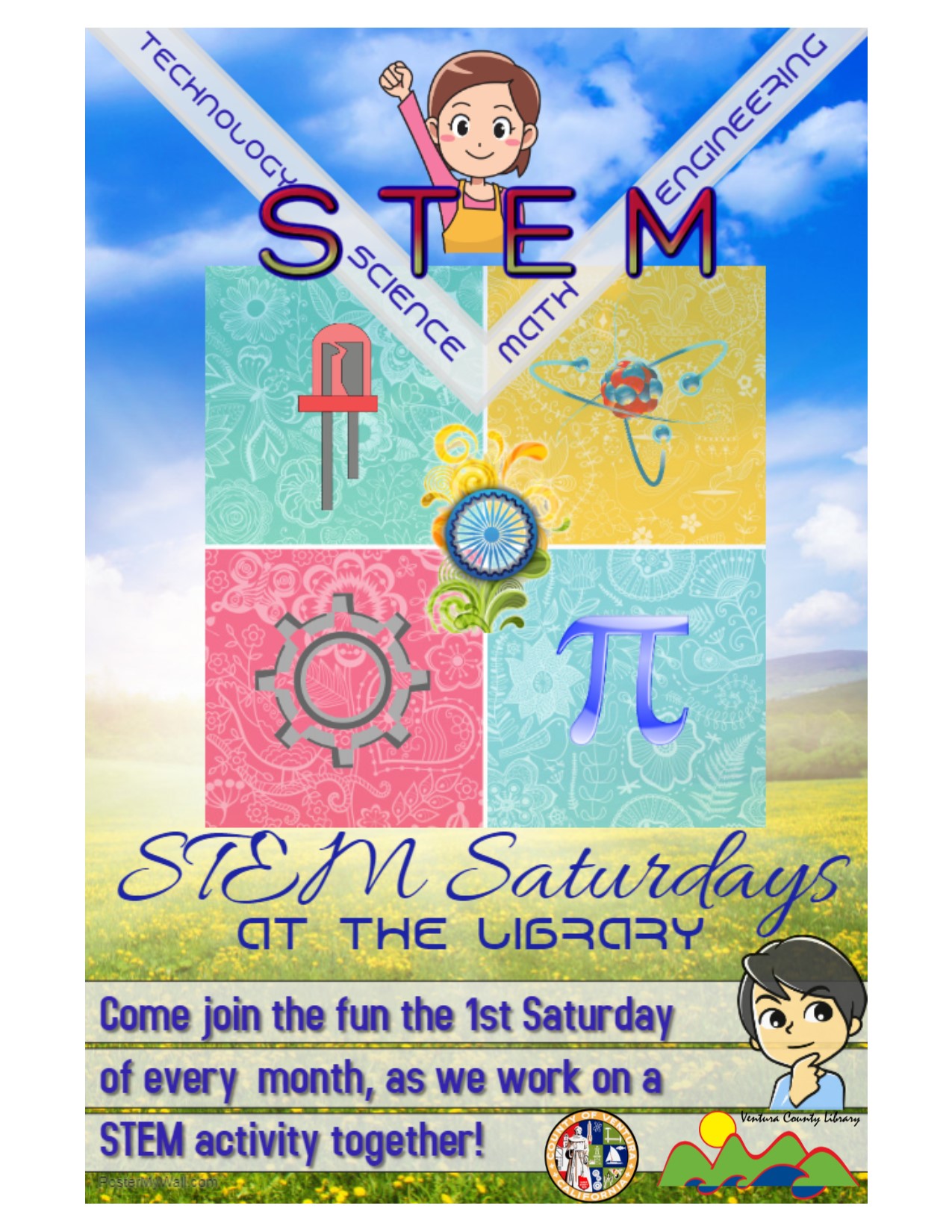 STEM Saturday flyer at Fillmore Library