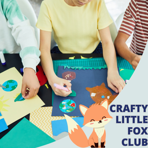 Children working on crafts