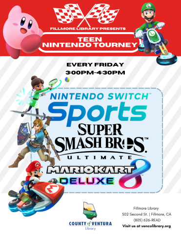 Nintendo characters with event details