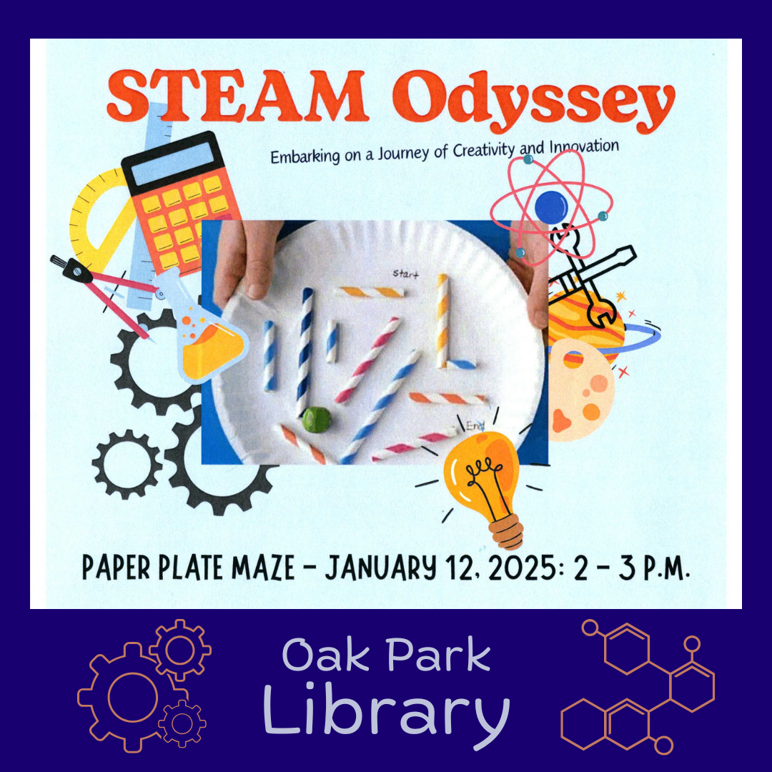 Images of STEM graphics - image of paper plate maze - STEAM Odyssey