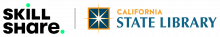 Logo - eLibrary - Skillshare - California State Library
