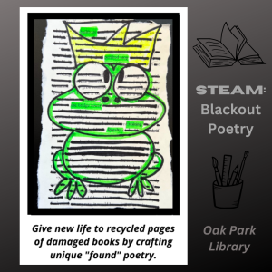 A sample of "Blackout Poetry" for this activity