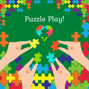 Hands placing pieces into a puzzle