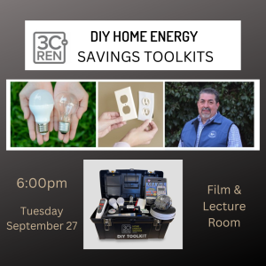 Event title with photo of demonstrator and the home energy toolkit 