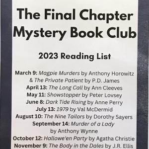 Mystery Book Club Titles List