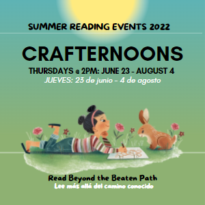 Summer Reading Event - Crafternoons at Prueter Library, Thursdays 2 - 3 pm