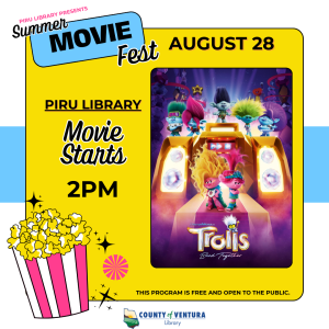 popcorn and movie image of trolls dancing